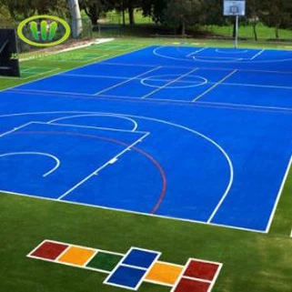 Tenis çim ve basketbol çim için kullanılan mavi suni çim